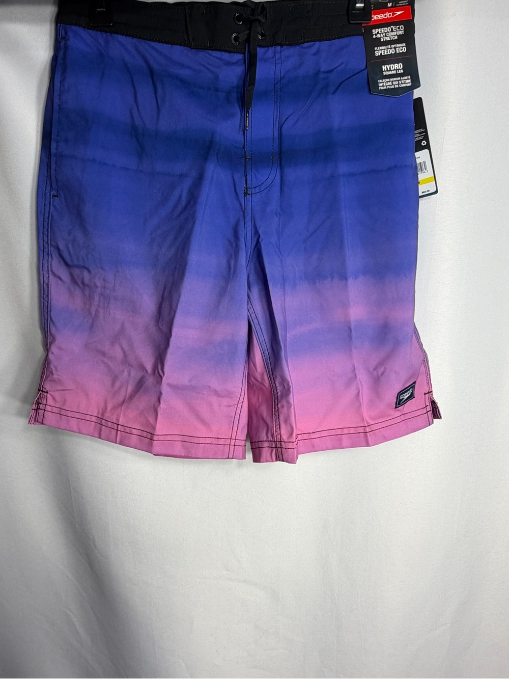 Speedo Blue to Pink Ombre Men's Swim Shorts size M new w tags